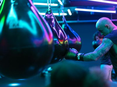 Soft light hitting a wall during a morning workout.